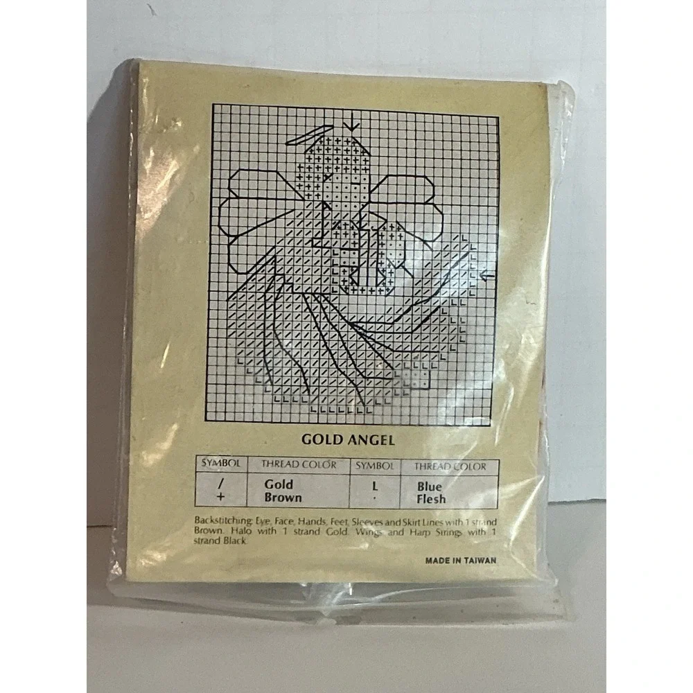 Vintage Traditions Cross Stitch Kit Christmas  Angel Ornament T8538